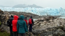 Perito Moreno baja la lluvia